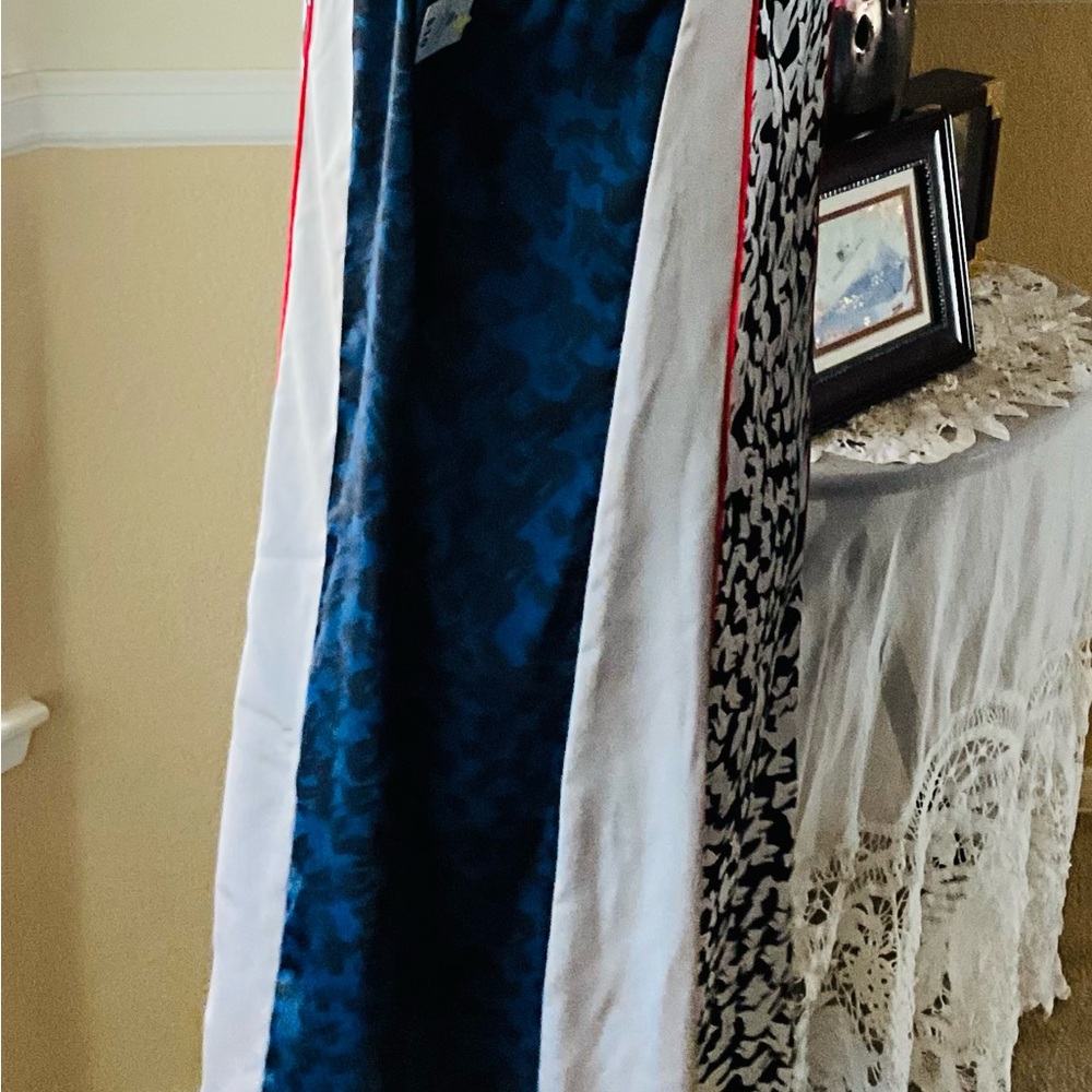 Patchwork Dress V-Neck Sleeveless Multi-Color - image 3